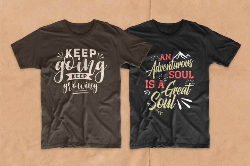 Adventure t-shirt design bundle. Typography t shirt designs quotes pack collection. Vector t shirt design for commercial use