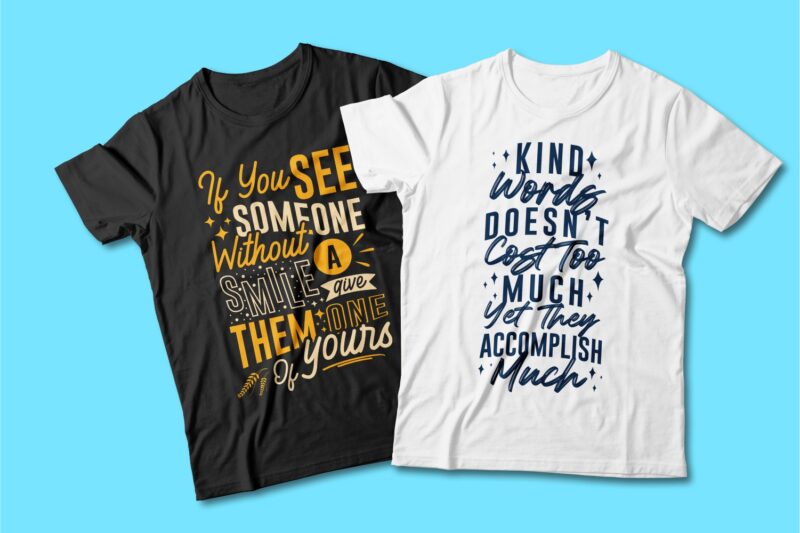 Kindness quotes t shirt designs bundle, Typography t shirt designs. Vector t-shirt design for commercial use. T shirt design for pod