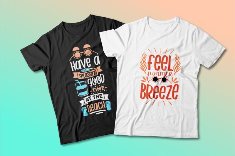 Download Summer t shirt design quotes bundle. Summer t-shirt design typography pack collection. Summer ...