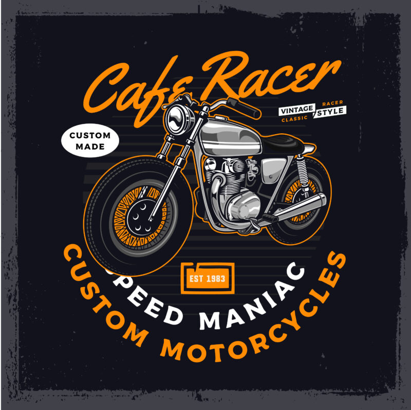 Caferacer t-shirt design