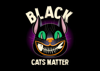 BLACK CATS MATTER t shirt template