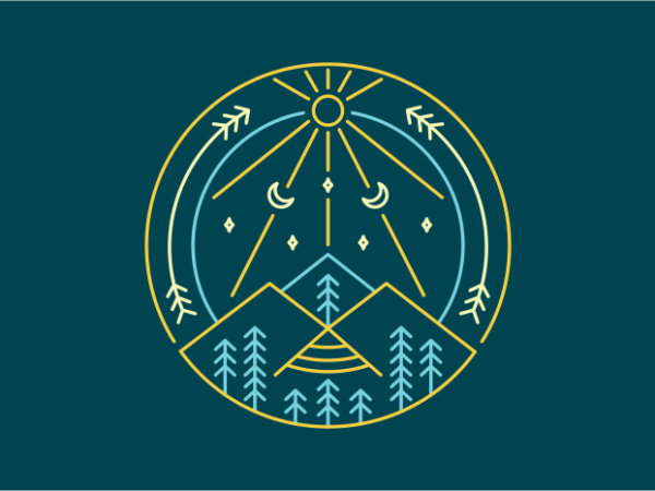 Nature abstract geometry 3 T shirt vector artwork Nature abstract geometry 3 T shirt vector artwork
