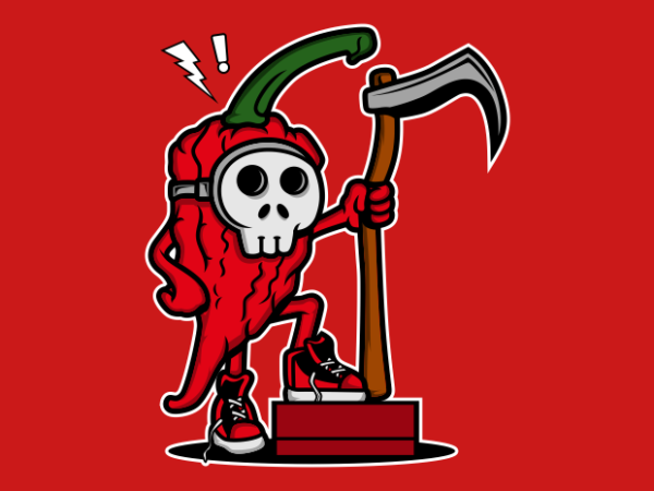 Chilli reaper t shirt vector file