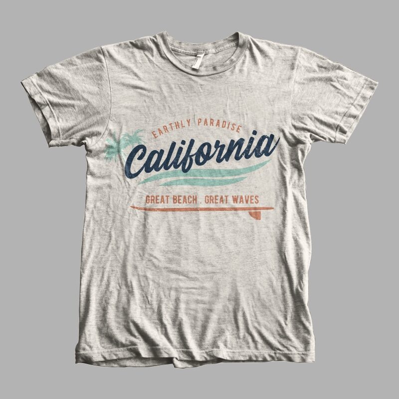 California Great Waves - Buy t-shirt designs