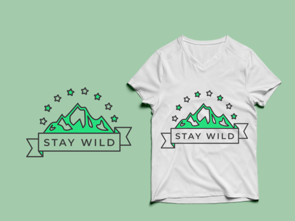 Stay wild – adventure tshirt designs , mountain tshirt designs , camping tshirt designs , adventure svg bundle, camping svg , mountain eps – commercial use