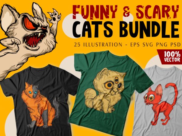 Funny cat t shirt design, funny cartoon bundle sublimation, svg png, pod,