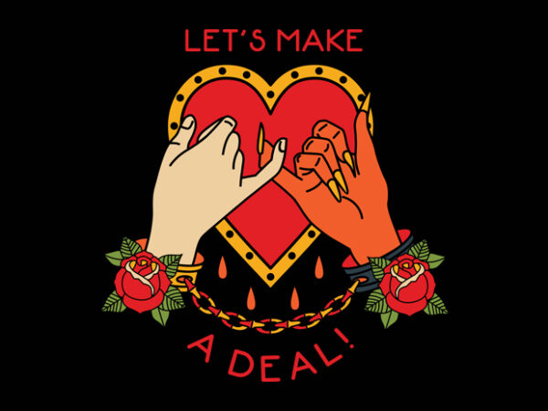 Let’s make a deal t shirt vector graphic