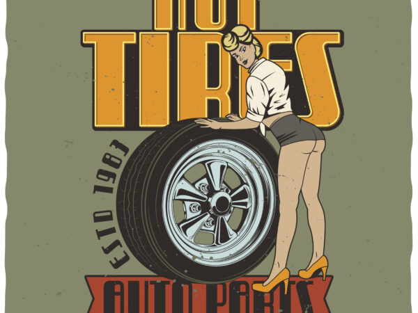 Hot tires graphic t shirt