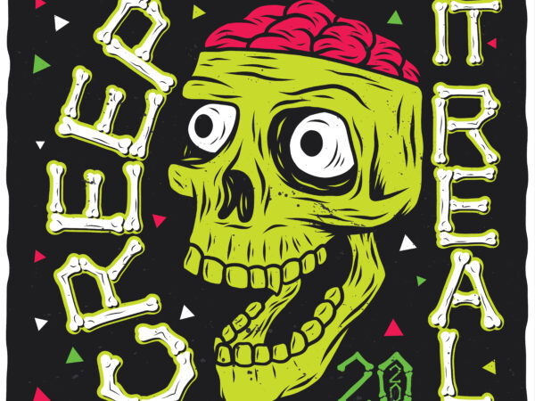 Creep it real t shirt vector file