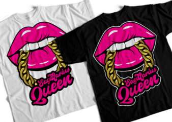 Sagittarius queen T-Shirt Design