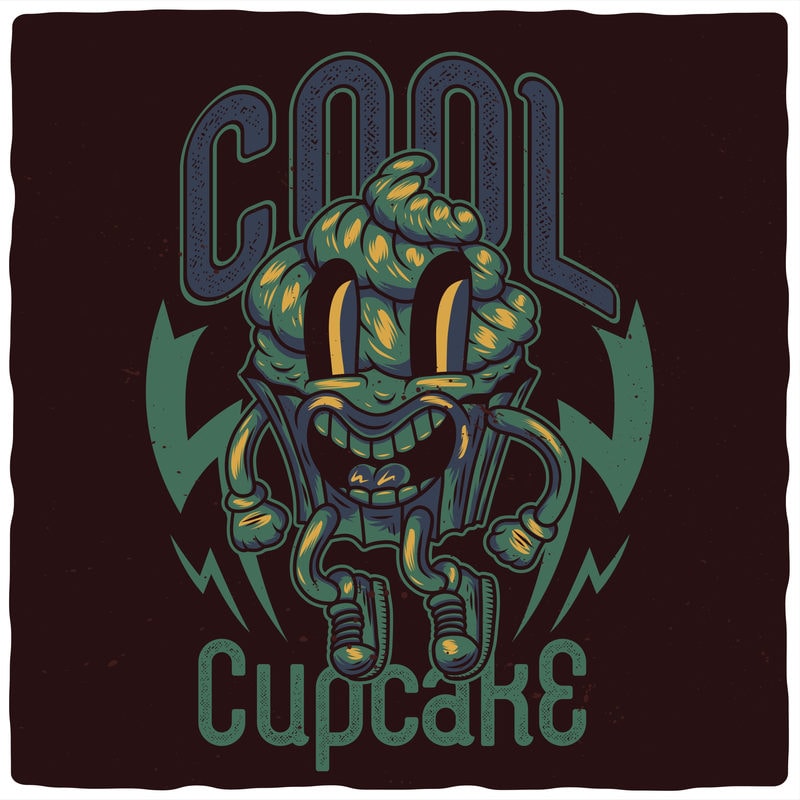 Cool Cupcake - Buy t-shirt designs