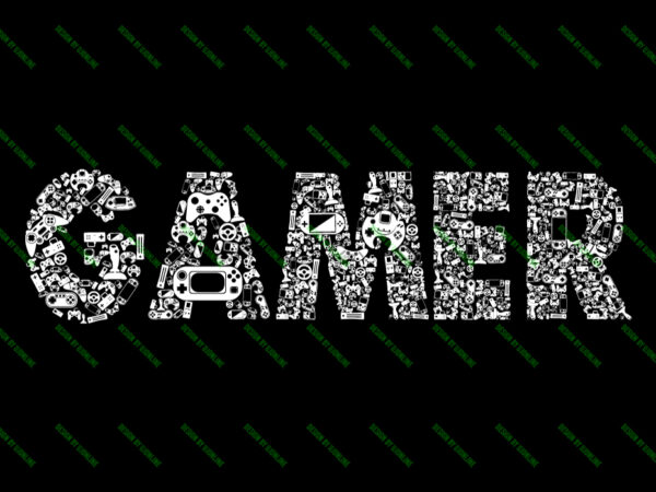 Modern gamer t-shirt design for sale