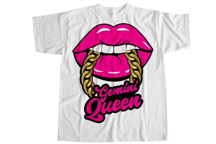 12 Zodiac queen bundle T-Shirt Design