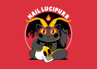 HAIL LUCIPURR graphic t shirt