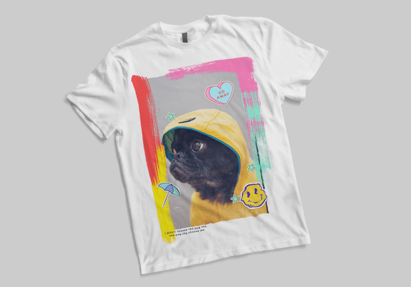 Free Pug dog – pug dog png – pug dog psd – pug dog -pug dog -pug dog – tshirt design
