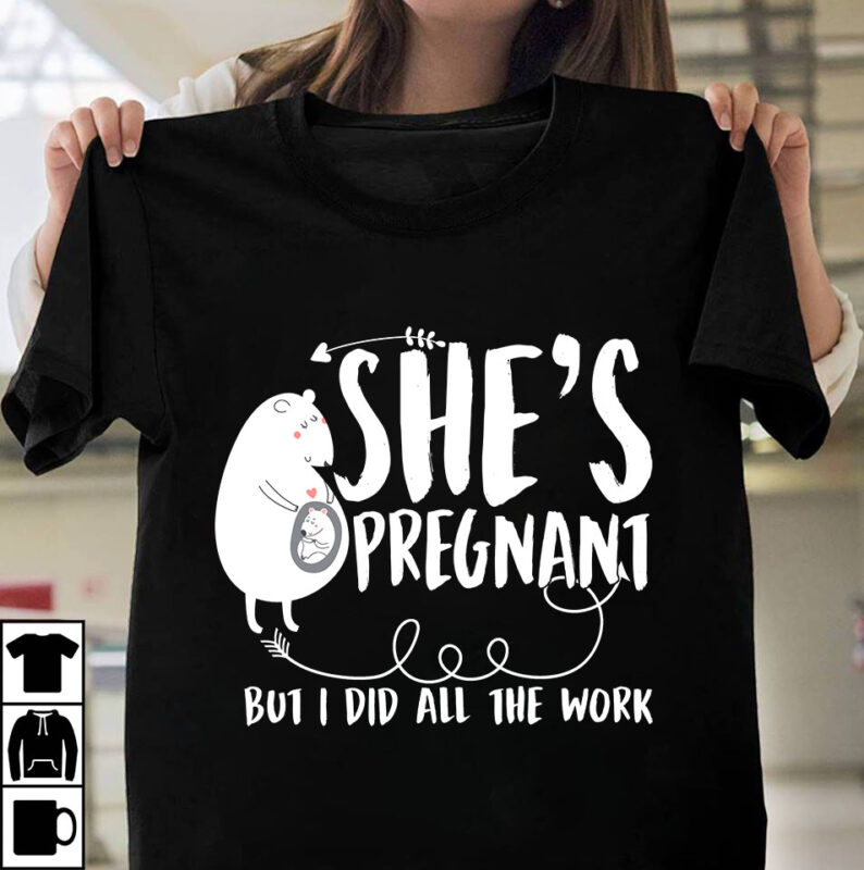 Funny Pregnancy Bundle Part 1 – 50 Designs – 90% OFF
