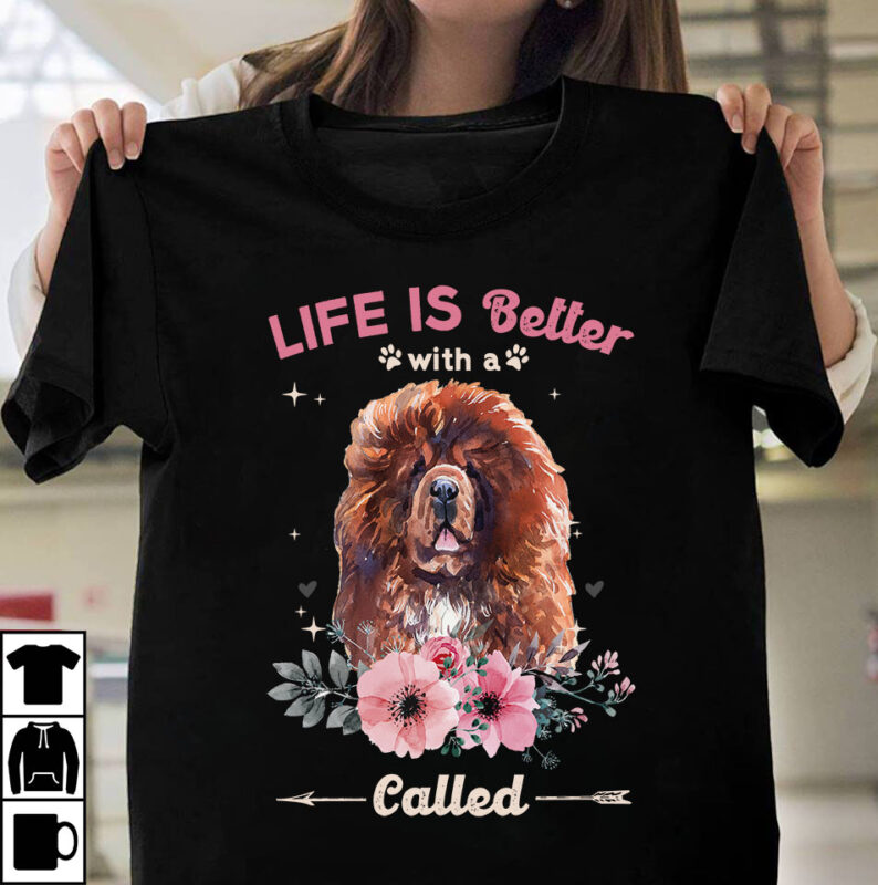 1 DESIGN 50 VERSIONS – DOGS Life is better with a dog called