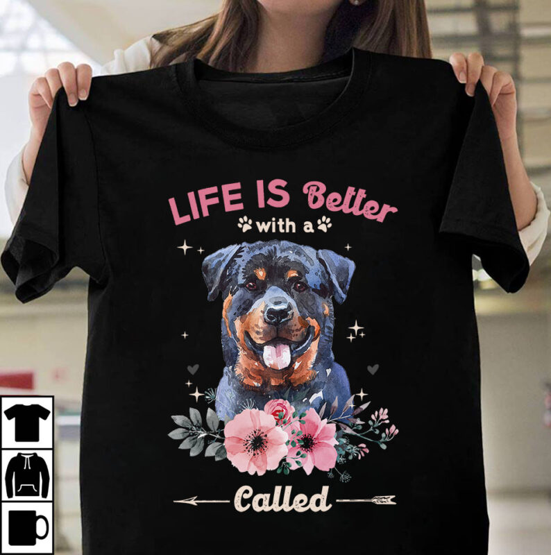 1 DESIGN 50 VERSIONS – DOGS Life is better with a dog called