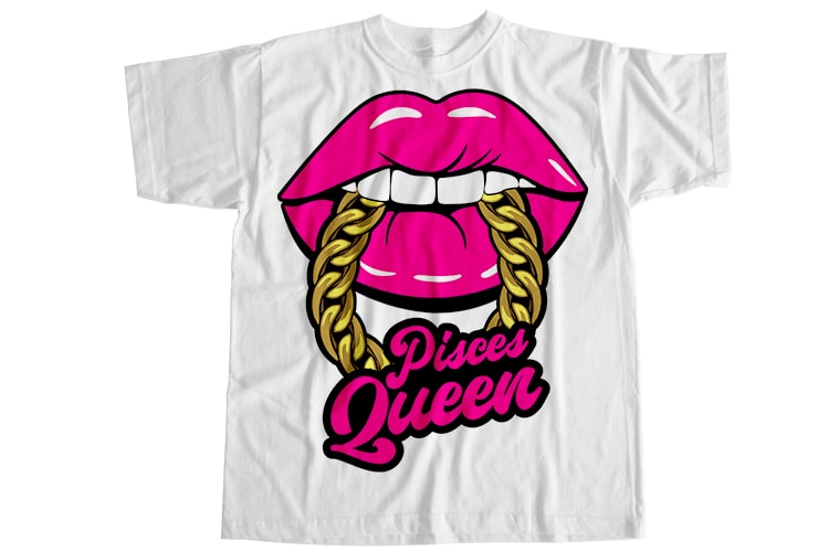 12 Zodiac queen bundle T-Shirt Design