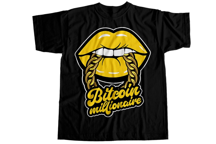 Bitcoin millionaire T-Shirt Design