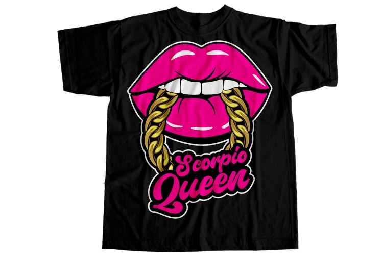 Scorpio queen T-Shirt Design