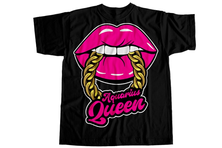 Aquarius queen T-Shirt Design