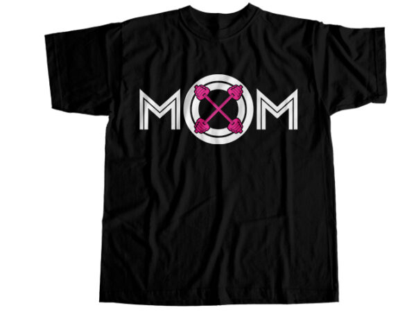 Mom gym t-shirt design