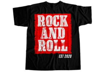 Rock and roll est 2020 T-Shirt Design