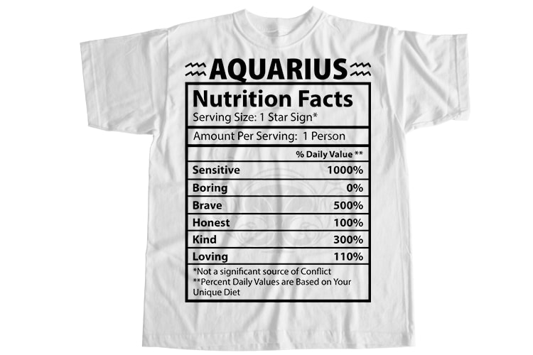 12 Zodiac editable bundle T-Shirt Design