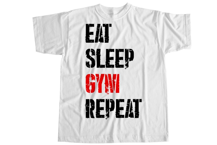 Gym T-Shirt Design Bundle