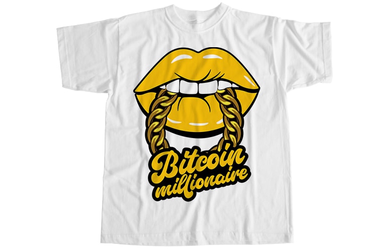 Bitcoin millionaire T-Shirt Design