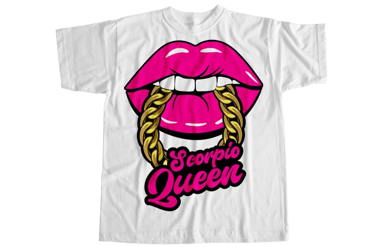 Scorpio queen T-Shirt Design