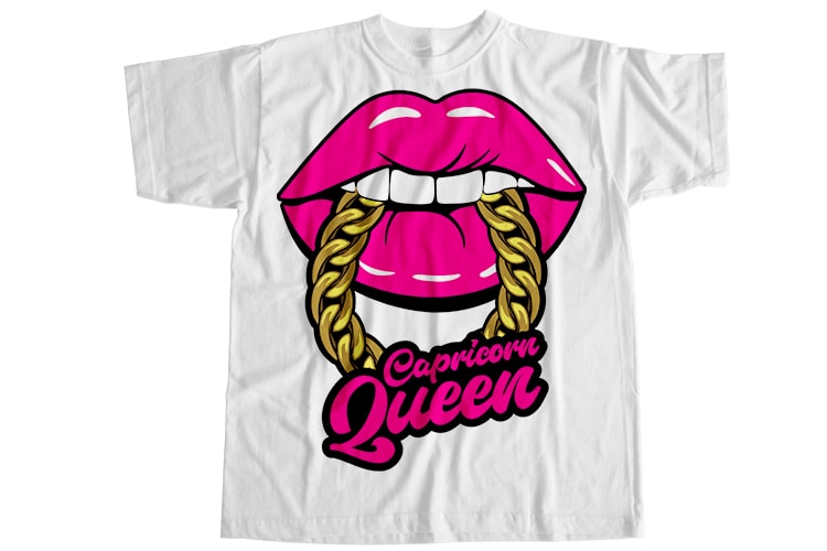 Capricorn queen T-Shirt Design