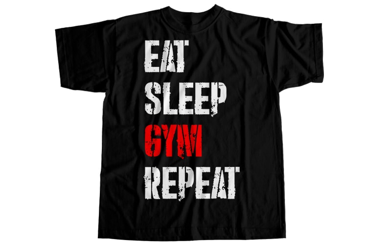 Gym T-Shirt Design Bundle