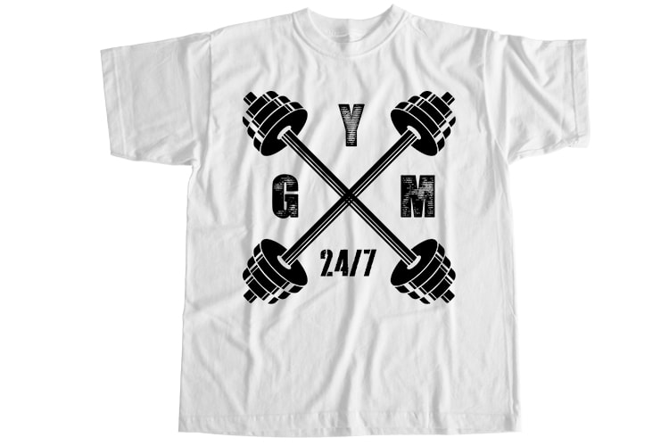 Gym 24/7 T-Shirt Design