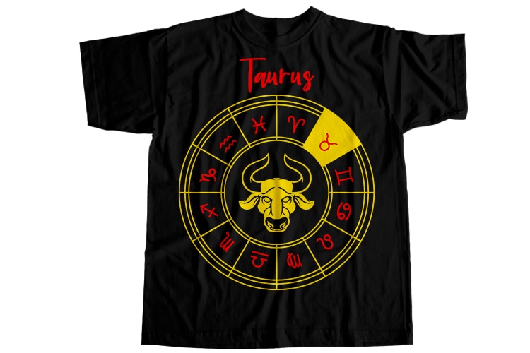 Taurus is my star, zodiac editable bundle T-Shirt Design