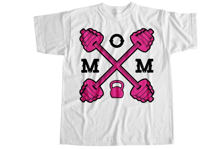 Mom gym T-Shirt Design