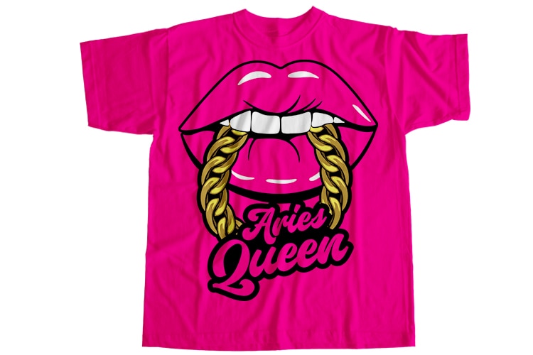 Aries queen T-Shirt Design