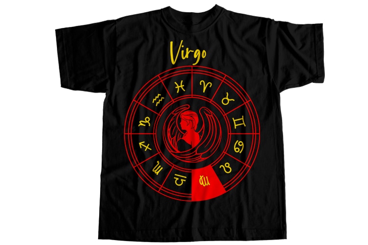 Virgo is my star, zodiac editable bundle T-Shirt Design