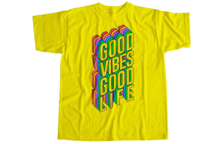 Good vibes only T-Shirt Design