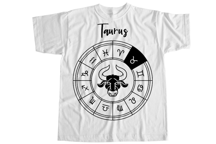 Taurus is my star, zodiac editable bundle T-Shirt Design