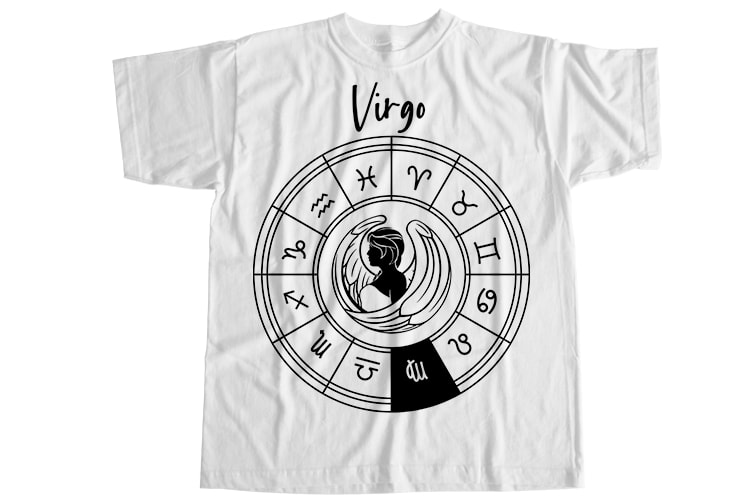 Virgo is my star, zodiac editable bundle T-Shirt Design