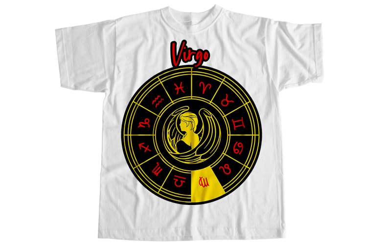 Virgo is my star, zodiac editable bundle T-Shirt Design