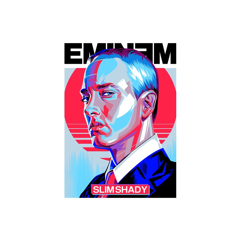 Free Slim shady t shirt template vector