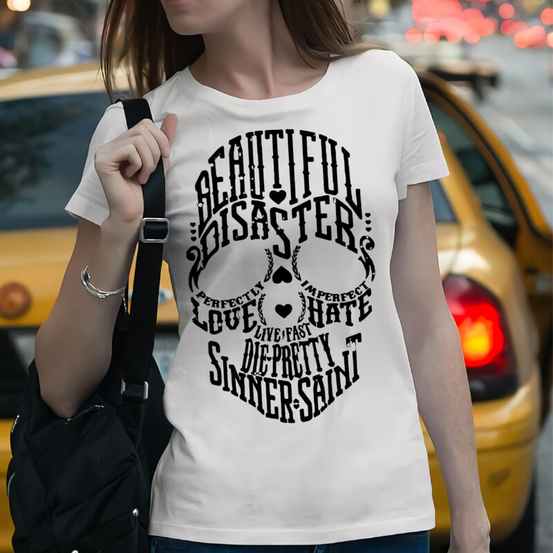 Skull SVG 17 Bundle t shirt design, Bundle Skull, Bundles Skull , Beautiful disaster skull svg, beautiful disaster skull vector