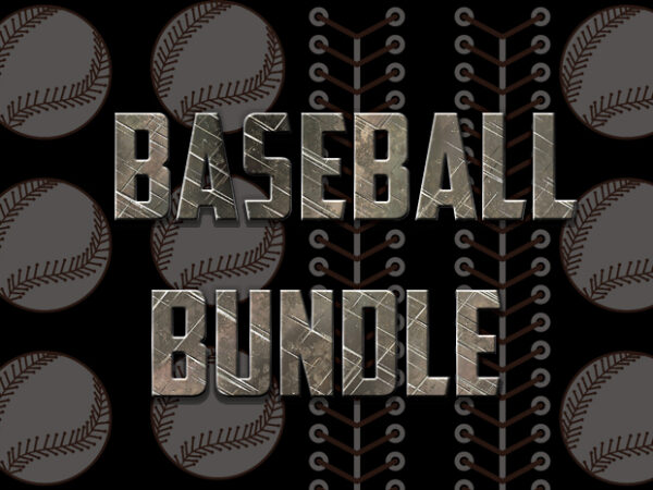 Baseball bundle t shirt template