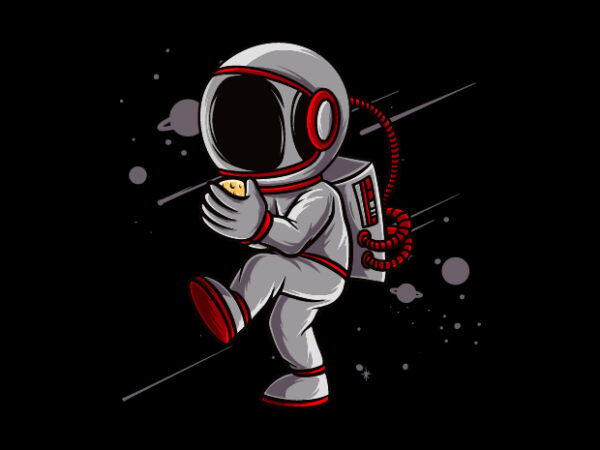 Astronaut Baseball t shirt vector