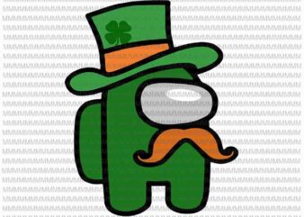 St patricks day svg, Lucky Shamrock Green A.mong Us Svg, A.mong patricks day svg, patrick day vector