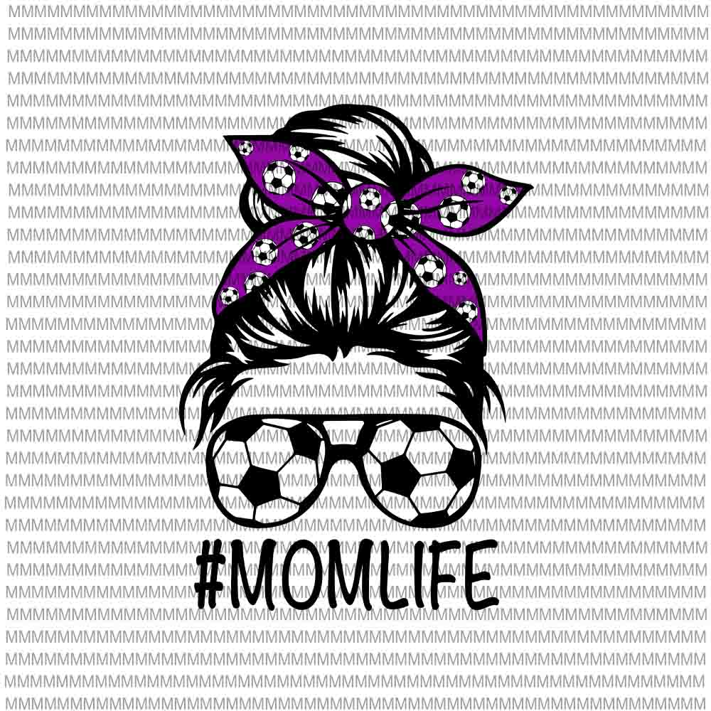 MomLife Svg, Womens Dy Mom Life Soccer Ball Svg, MomLife Soccer Ball