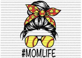 MomLife Svg, MomLife baseball Svg, Womens Dy Mom Life Softball Baseball Svg, Mothers Day Svg, Yellow glasses Svg, Mom Softball Baseball svg t shirt designs for sale